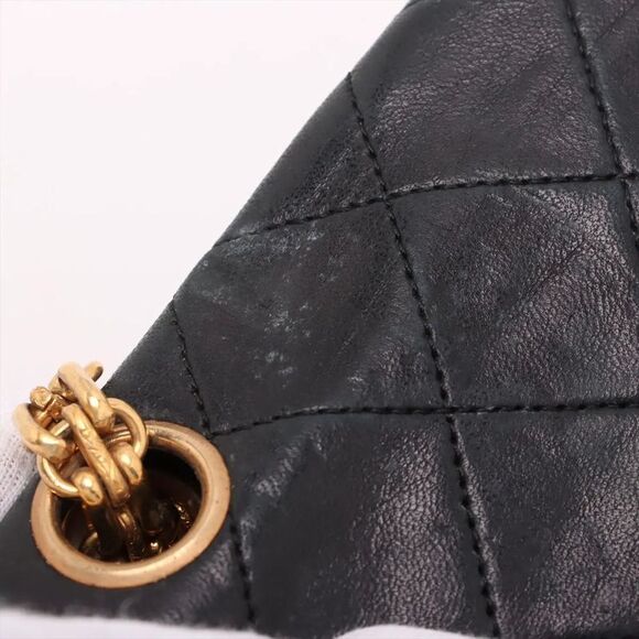 Chanel With Serial Seal Matelasse Lambskin Leather Double Flap 2WAY Chain - Picture 12 of 14